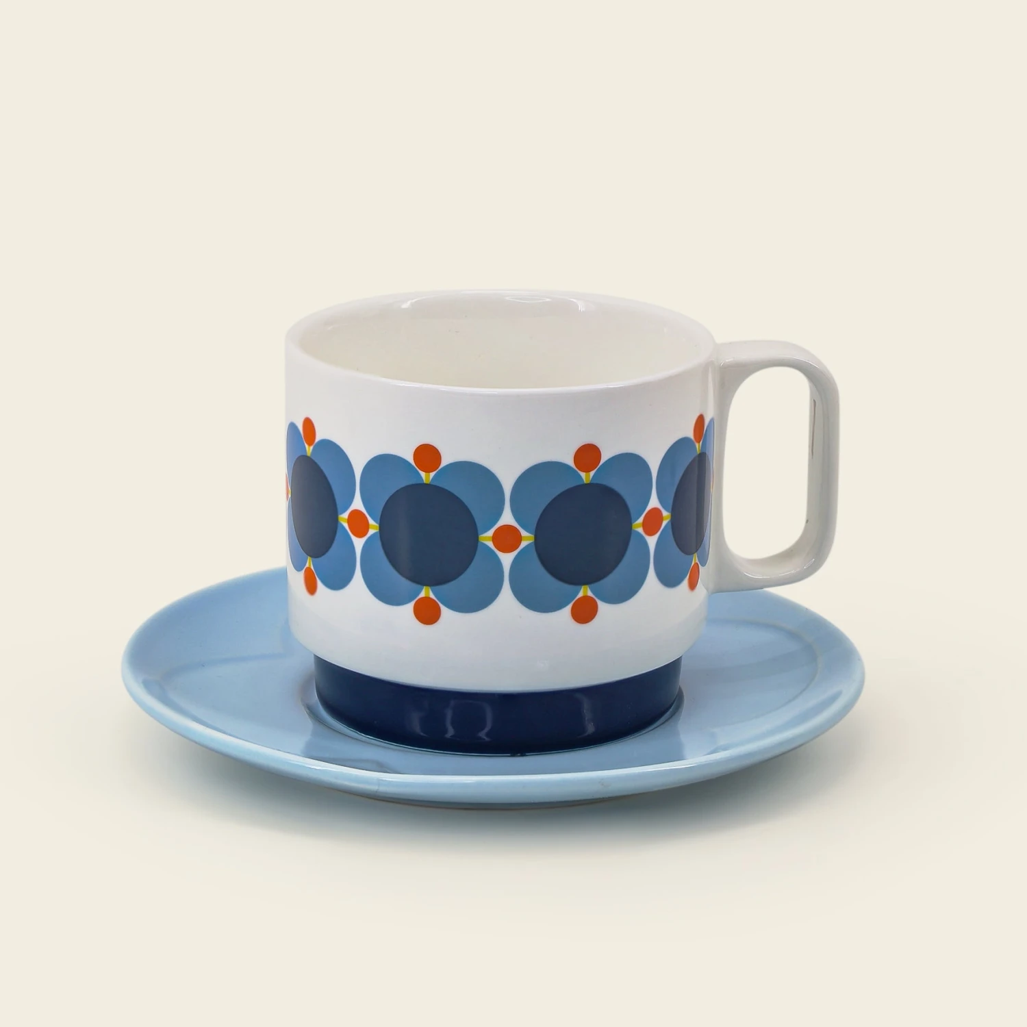 Cappuccino & Saucer Set - Atomic Flower - Image 3
