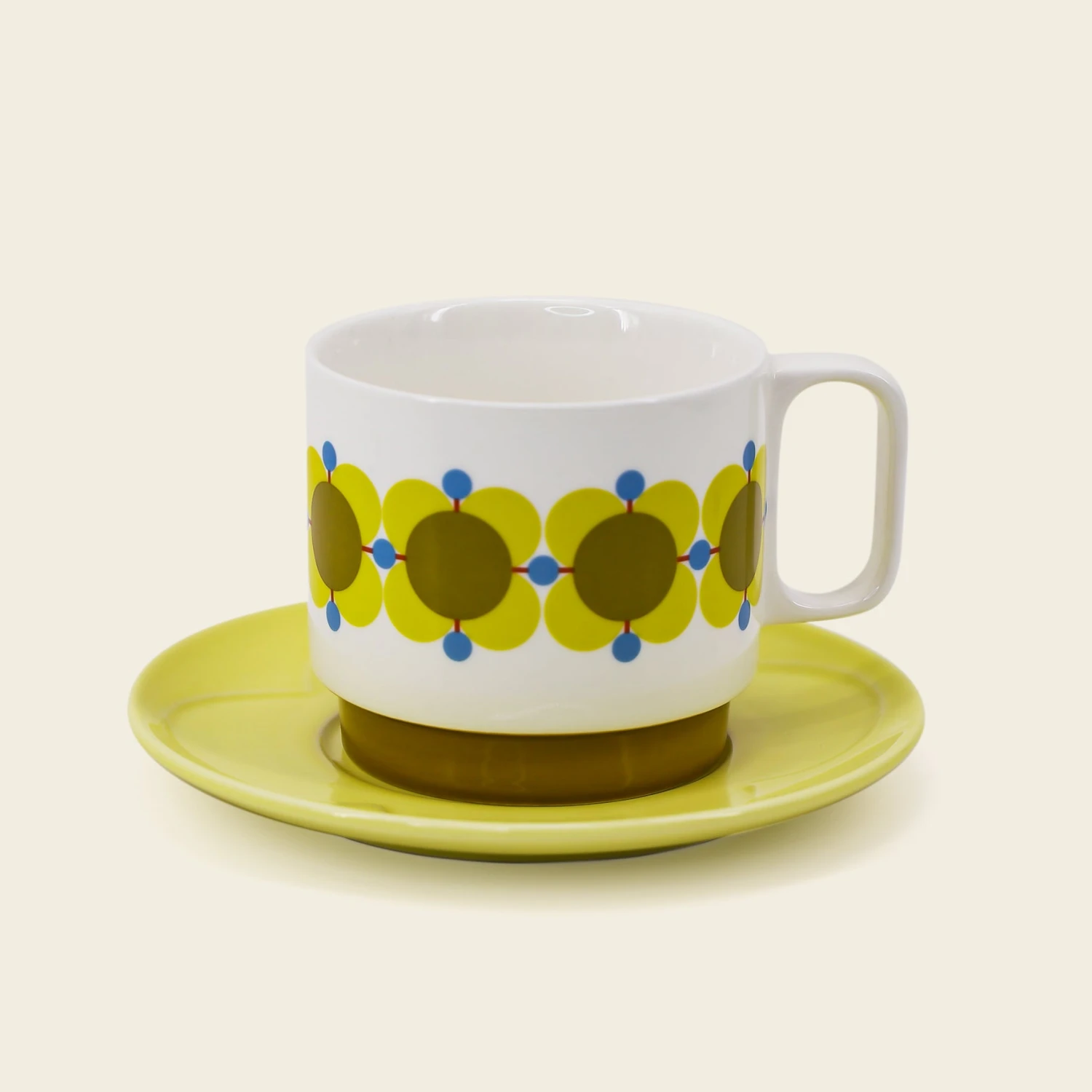 Cappuccino & Saucer Set - Atomic Flower - Image 4