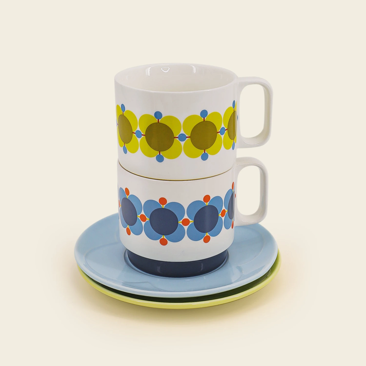 Cappuccino & Saucer Set - Atomic Flower - Image 7