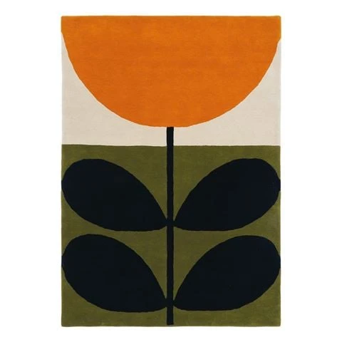 Orla Kiely - Flower Stem Rug Black 280x200cm