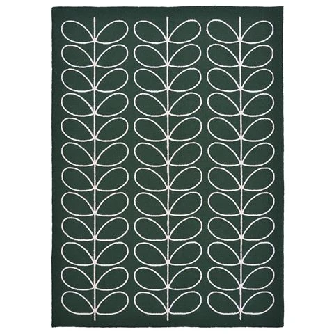 Orla Kiely - Linear Stem Rug Jade 350x250cm