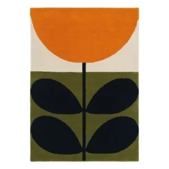 Orla Kiely - Flower Stem Rug Black 350x250cm