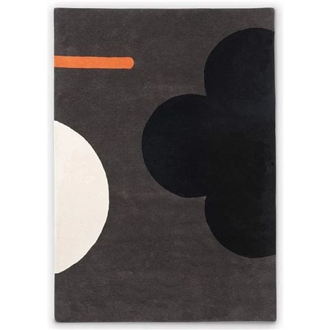 Orla Kiely - Geo Flower Rug Graphite 180x120cm