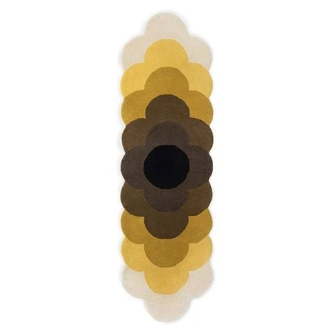 Orla Kiely - Optical Flower Rug Dandelion 230x67cm