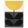 Orla Kiely - Flower Stem Rug Granite 180x120cm