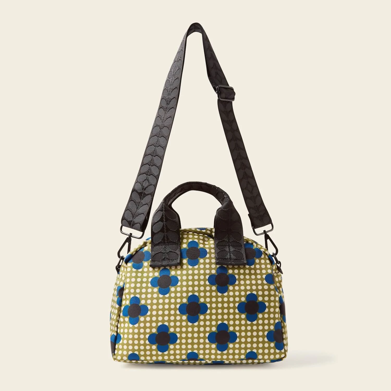 Radial Handbag - Flower Polka Dot Olive - Image 4