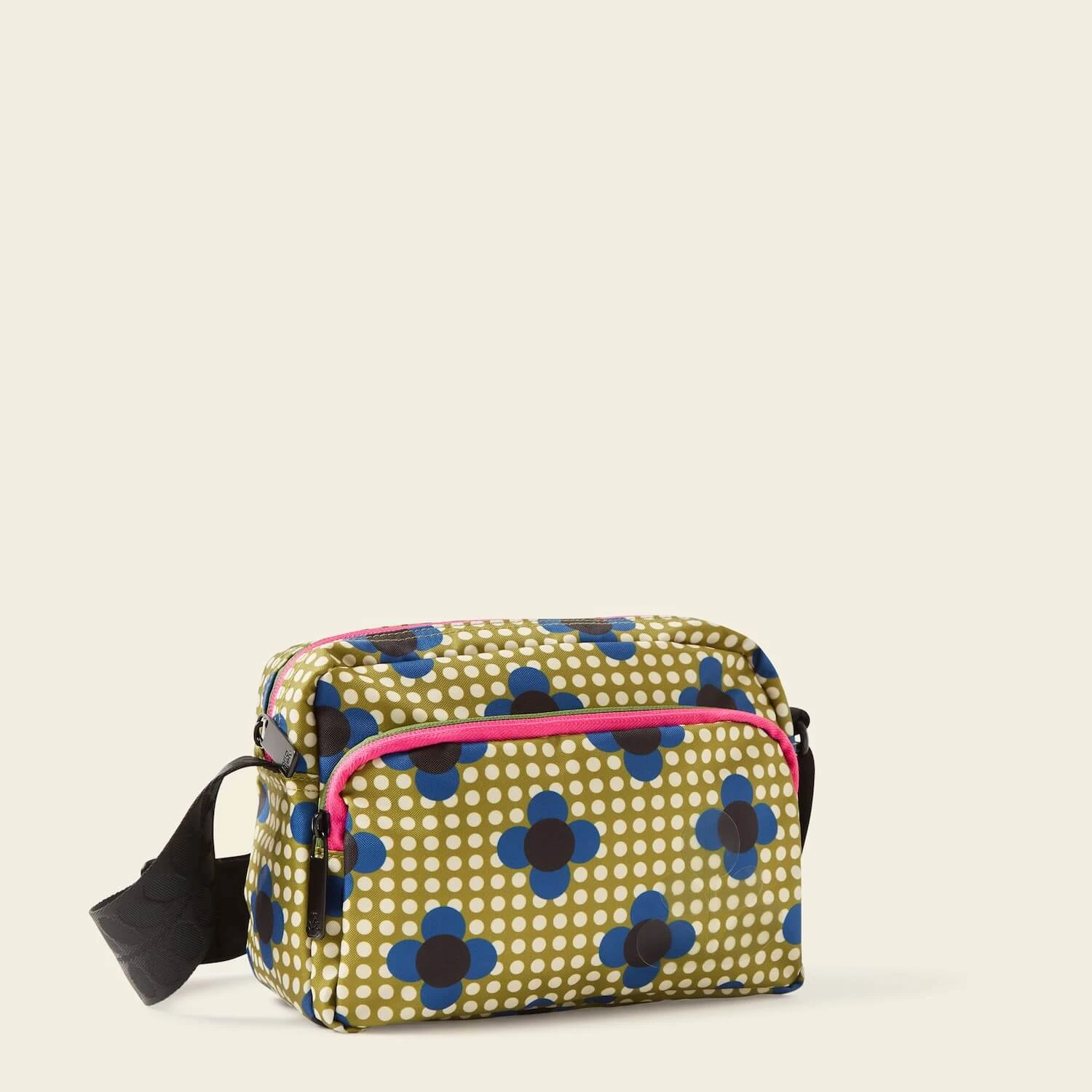 Angle Camera Bag - Flower Polka Dot Olive - Image 3