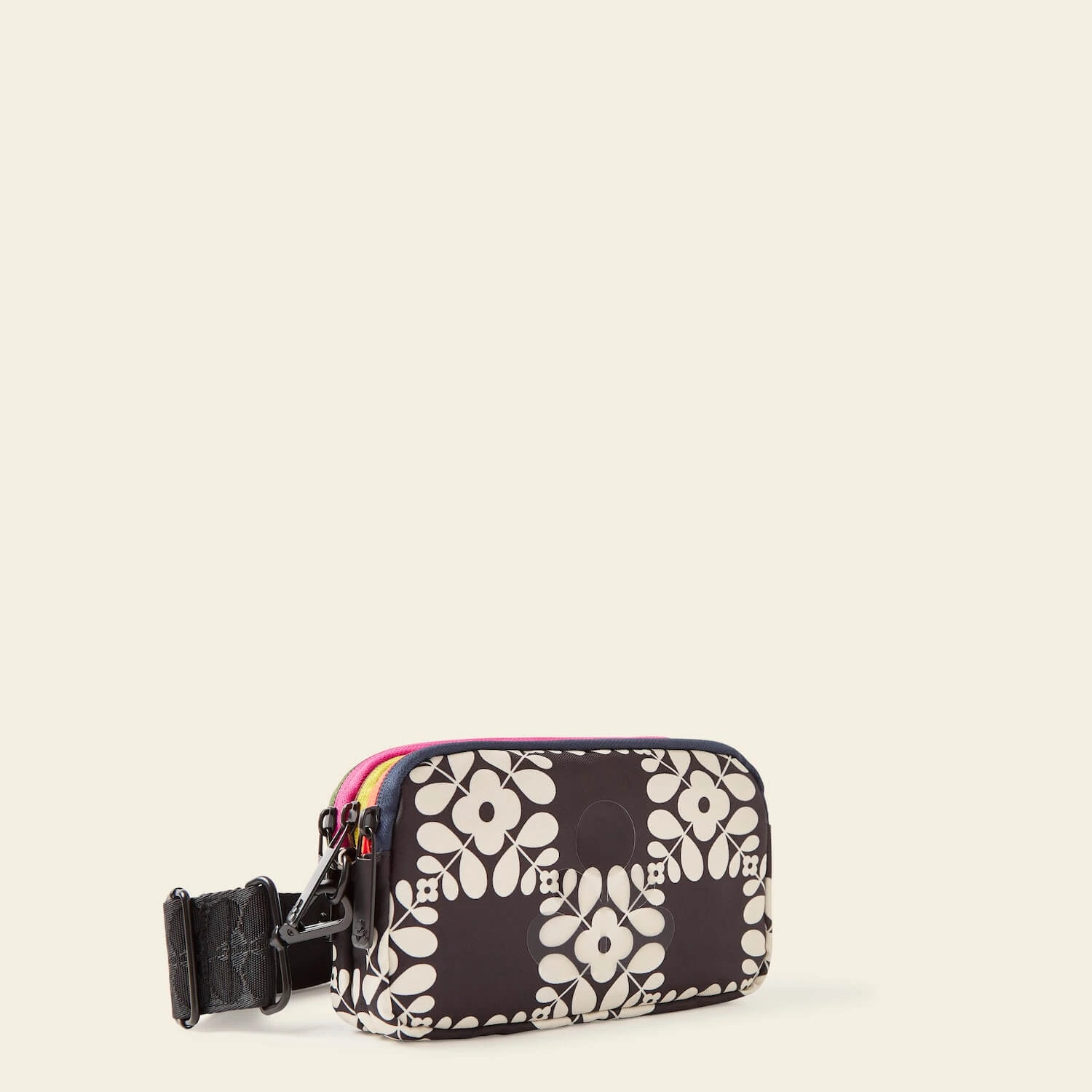 Tripod Crossbody - Lattice Flower Tile Onyx - Image 3