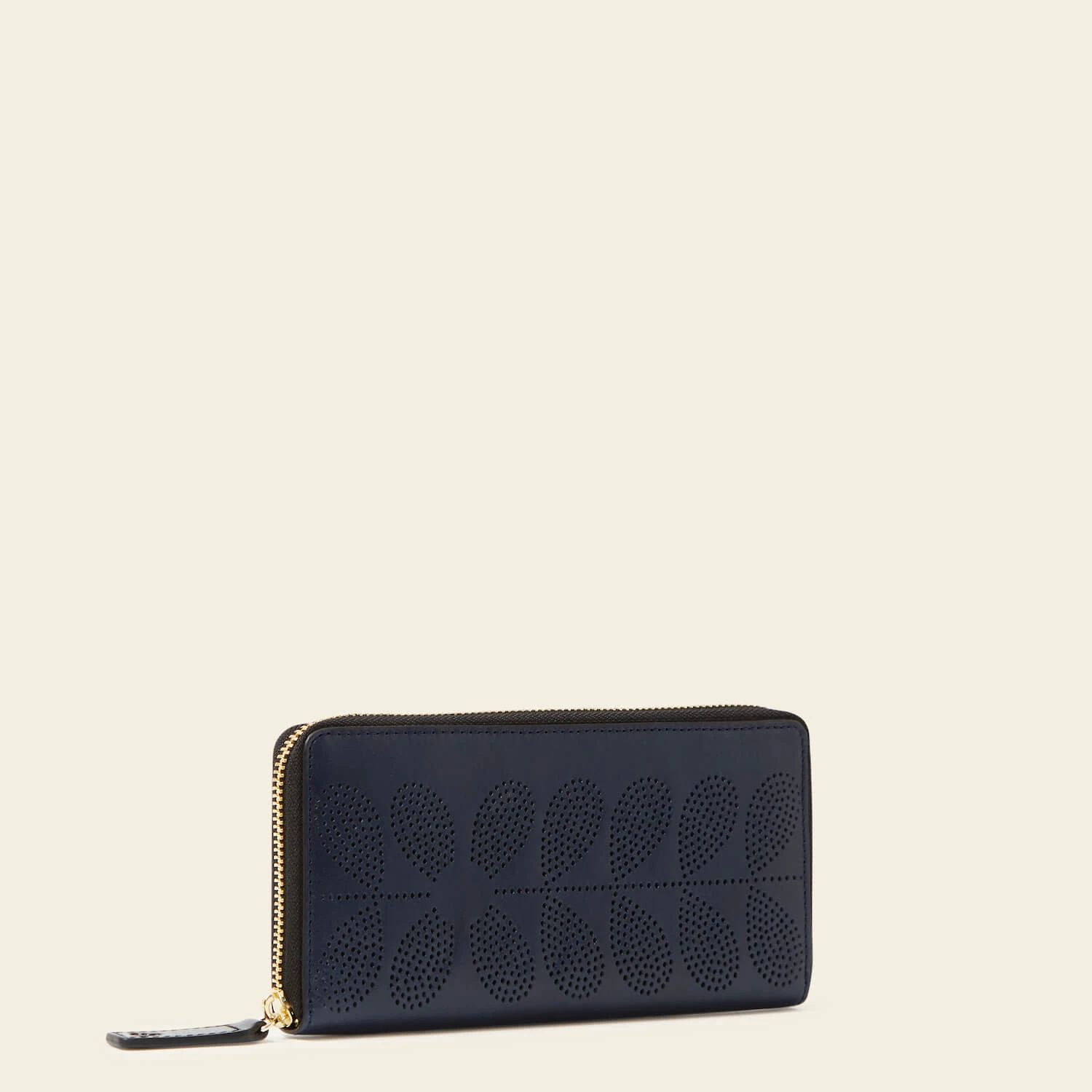 Forget Me Not Wallet - Navy Punched Flower - Image 2