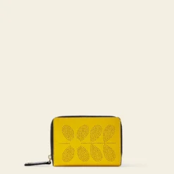 Celia Medium Wallet - Daffodil Punched Flower