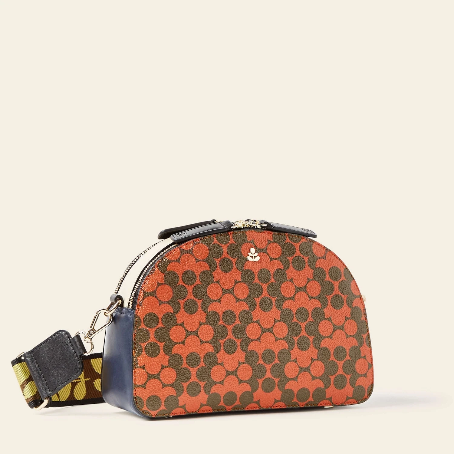 Luna Crossbody - Tomato Puzzle Flower - Image 3