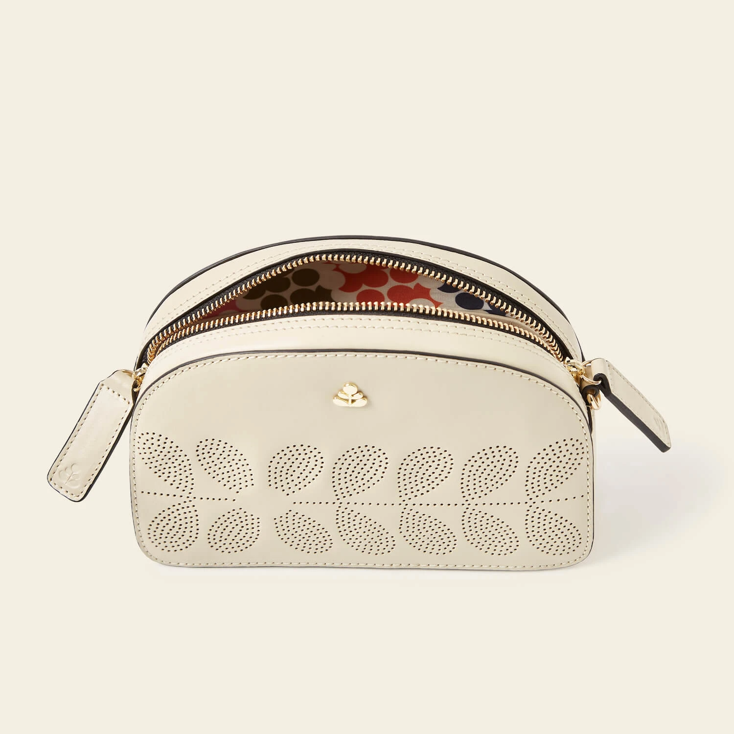 Babaluna Crossbody - Cream Punched Flower - Image 5