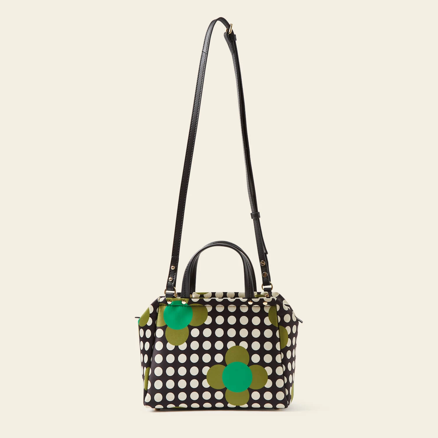 Concertina Crossbody Tote - Jewel Flower Polka Dot - Image 4