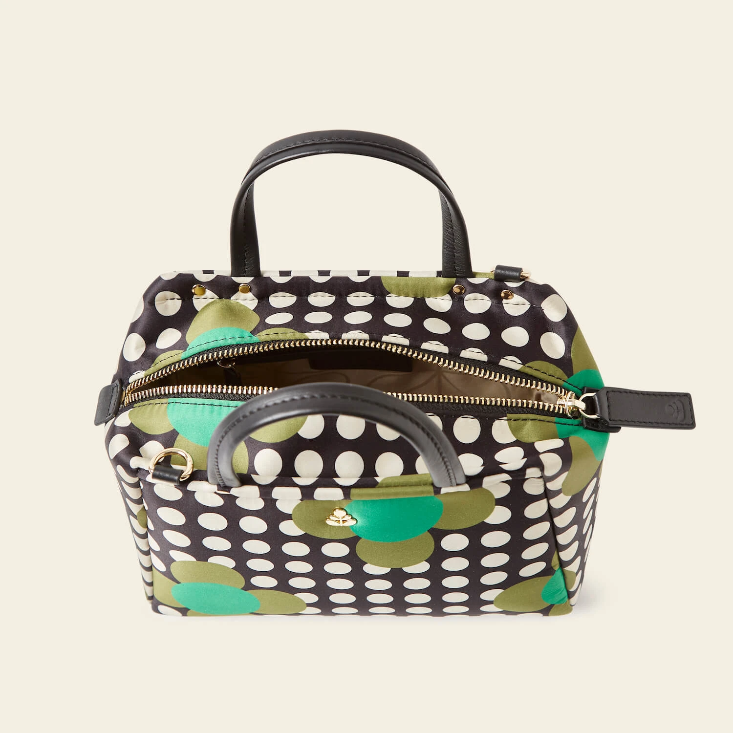Concertina Crossbody Tote - Jewel Flower Polka Dot - Image 5