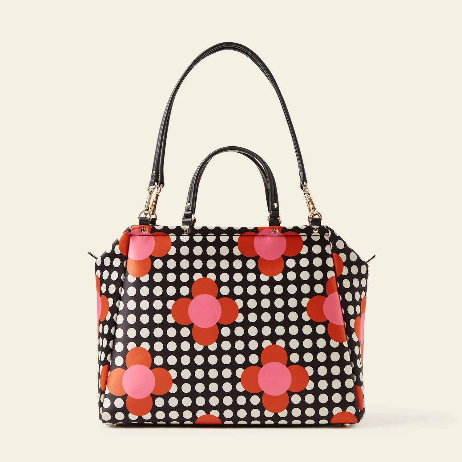 Opera Big Tote - Fuchsia Flower Polka Dot - Image 4