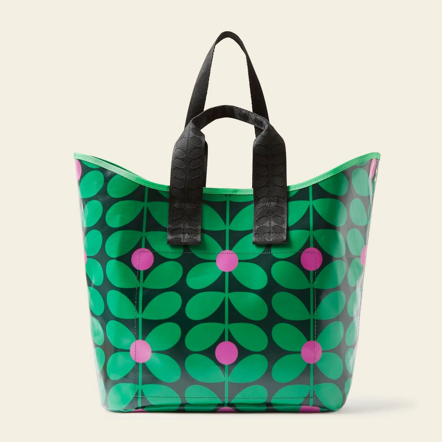 Carryall Large Tote - Sixties Stem Emerald - Image 4