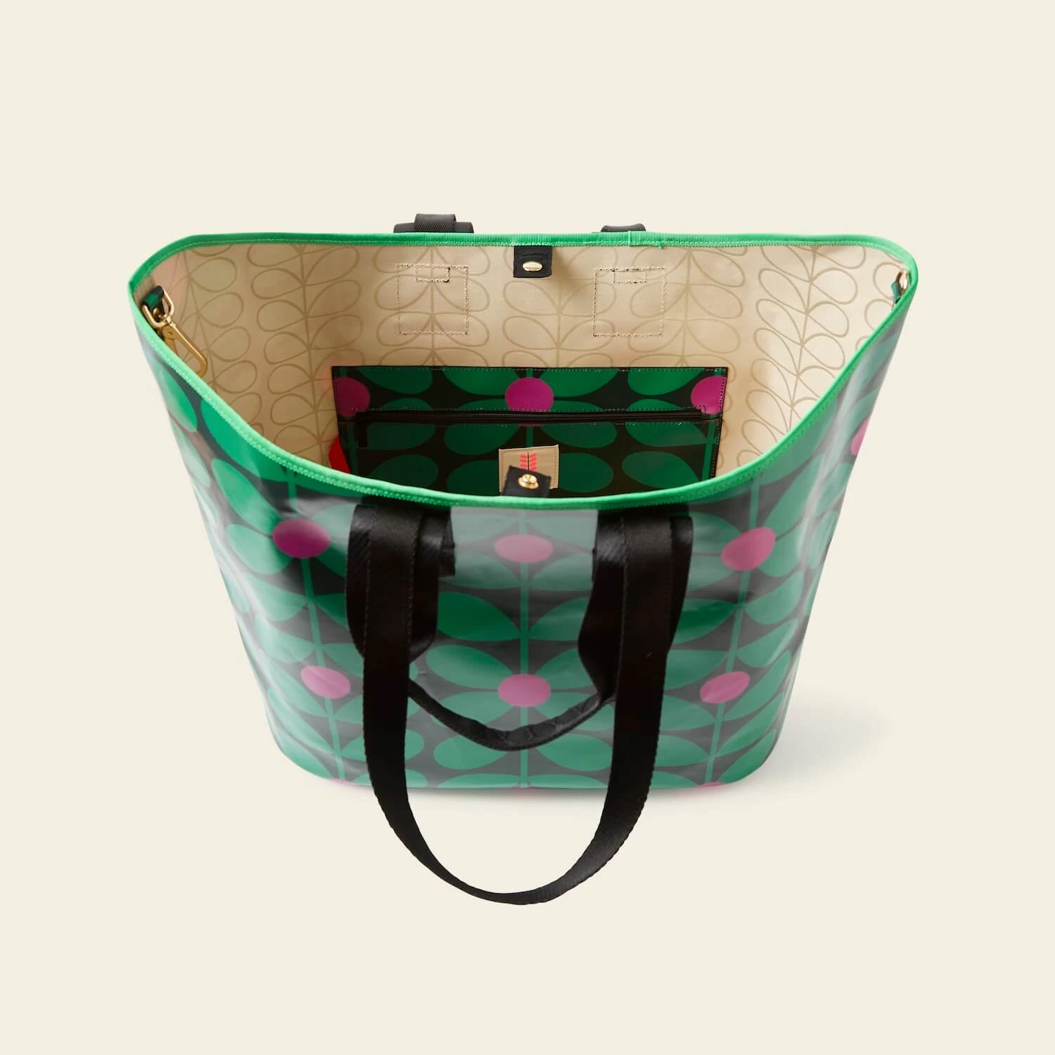 Carryall Large Tote - Sixties Stem Emerald - Image 5