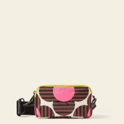 Tripod Crossbody - Striped Flower Azalea