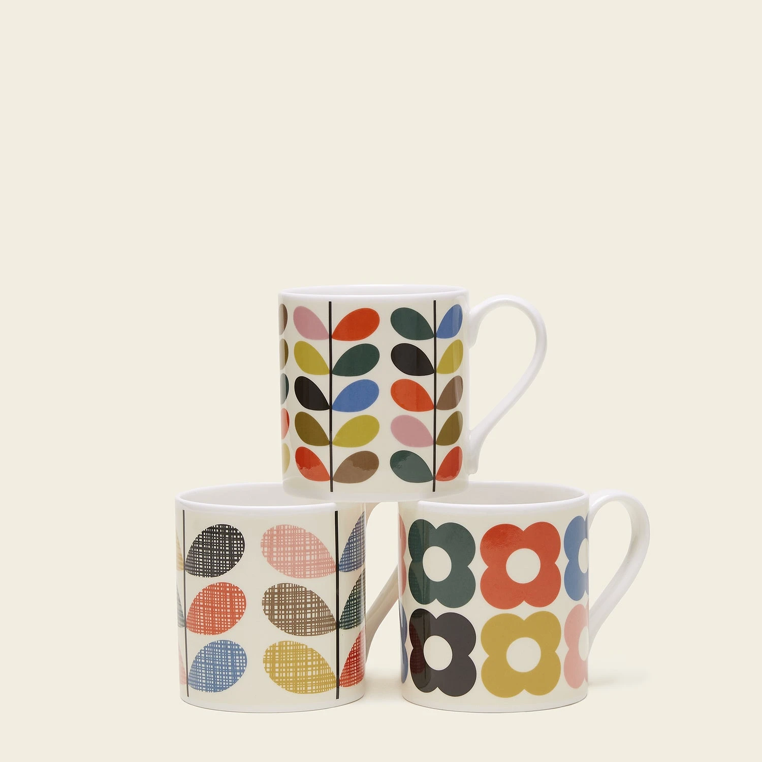 Standard Mug Set Of 3 - Modern Classic Stem