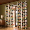 Multi Stem Lined Eyelet Curtains
