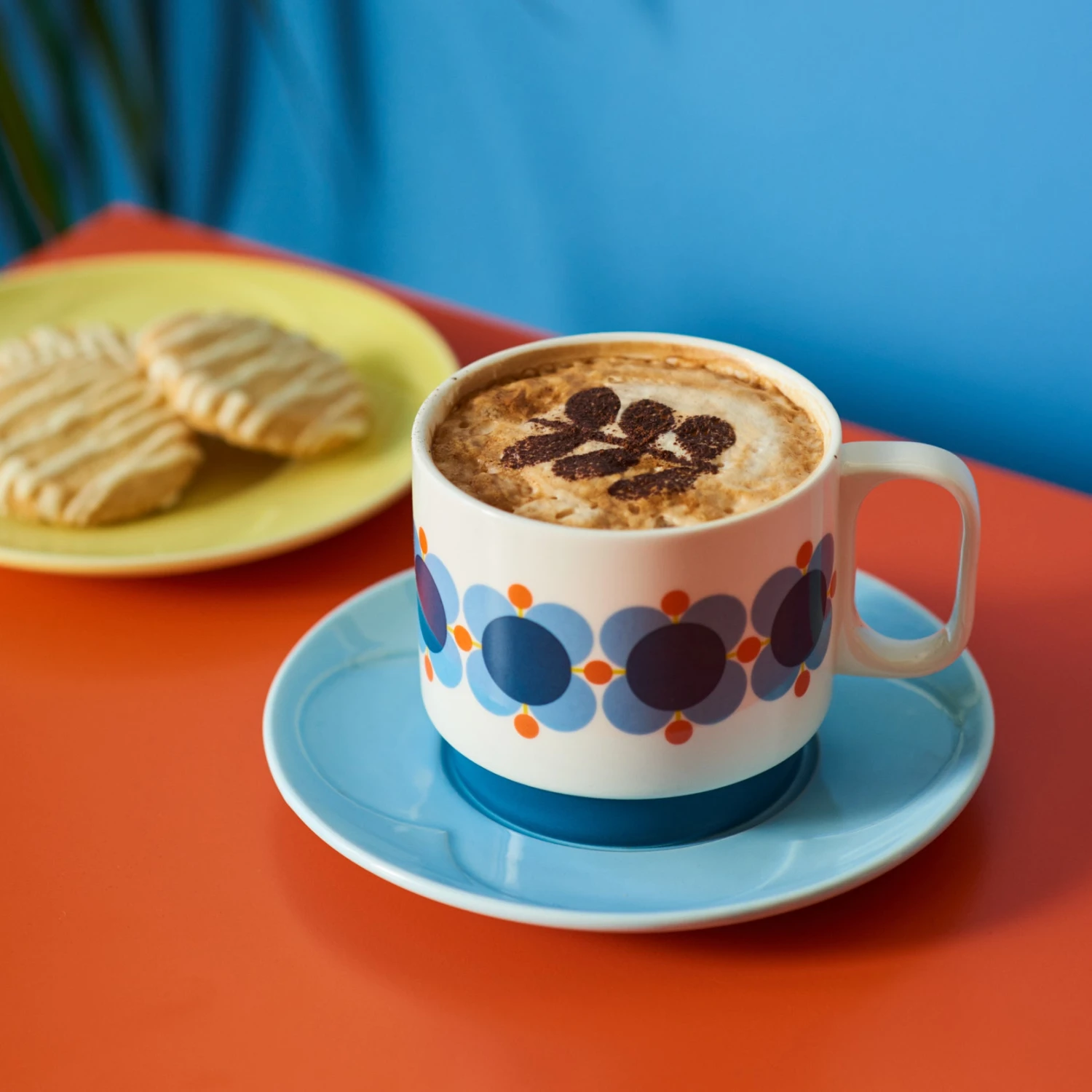Cappuccino & Saucer Set - Atomic Flower - Image 2
