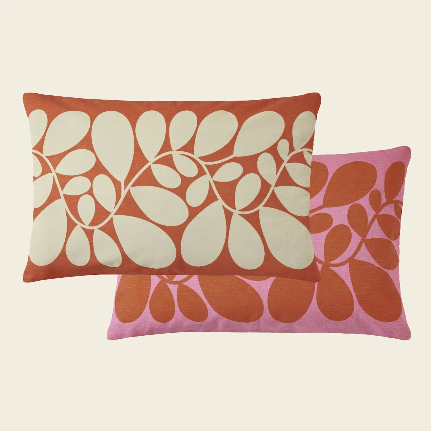 Sycamore Stripe Cushion Tomato / Pink - Image 4