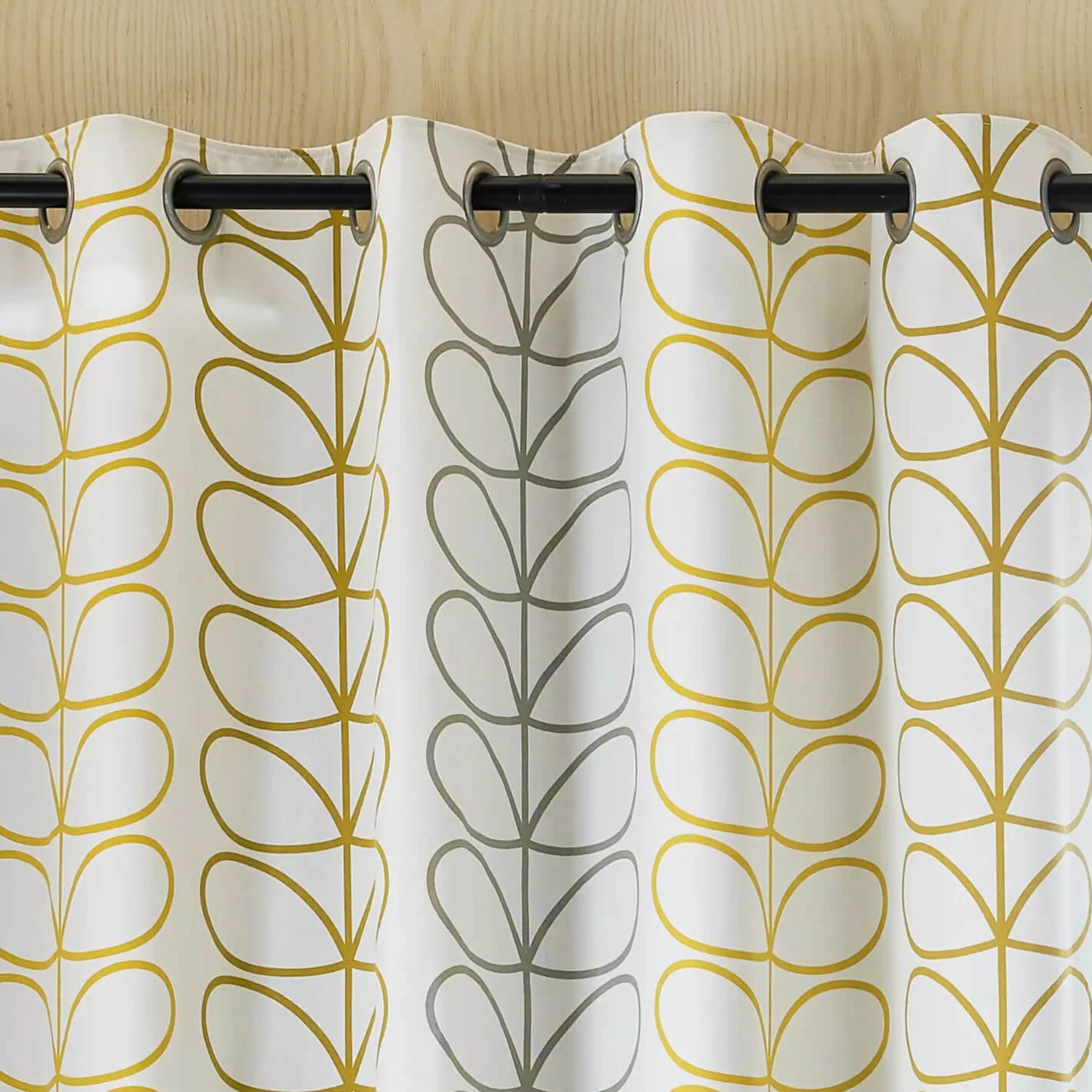 Trio Stem Ochre Curtains - Image 2