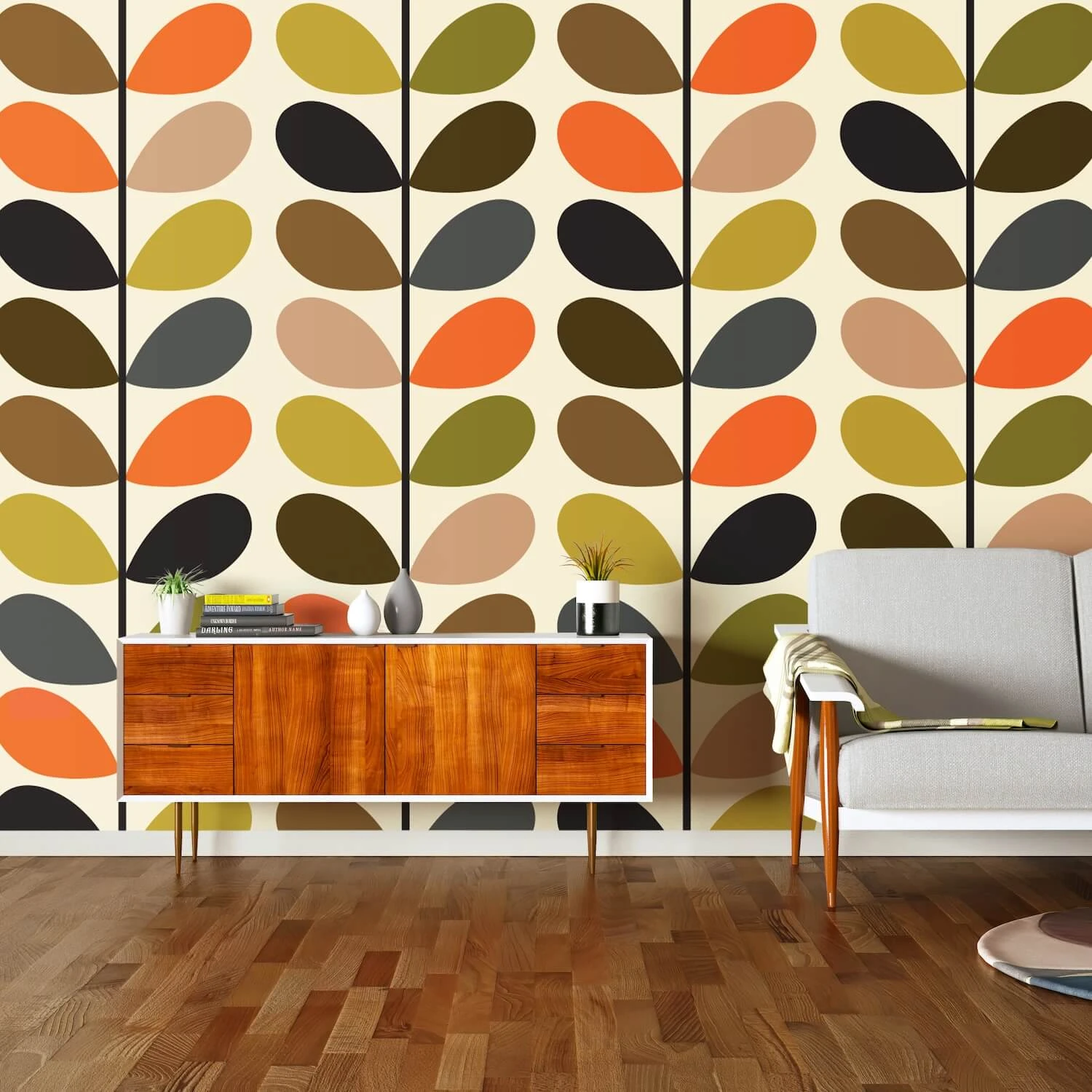 Multi Stem Classic Wallpaper - 52cm X 10m