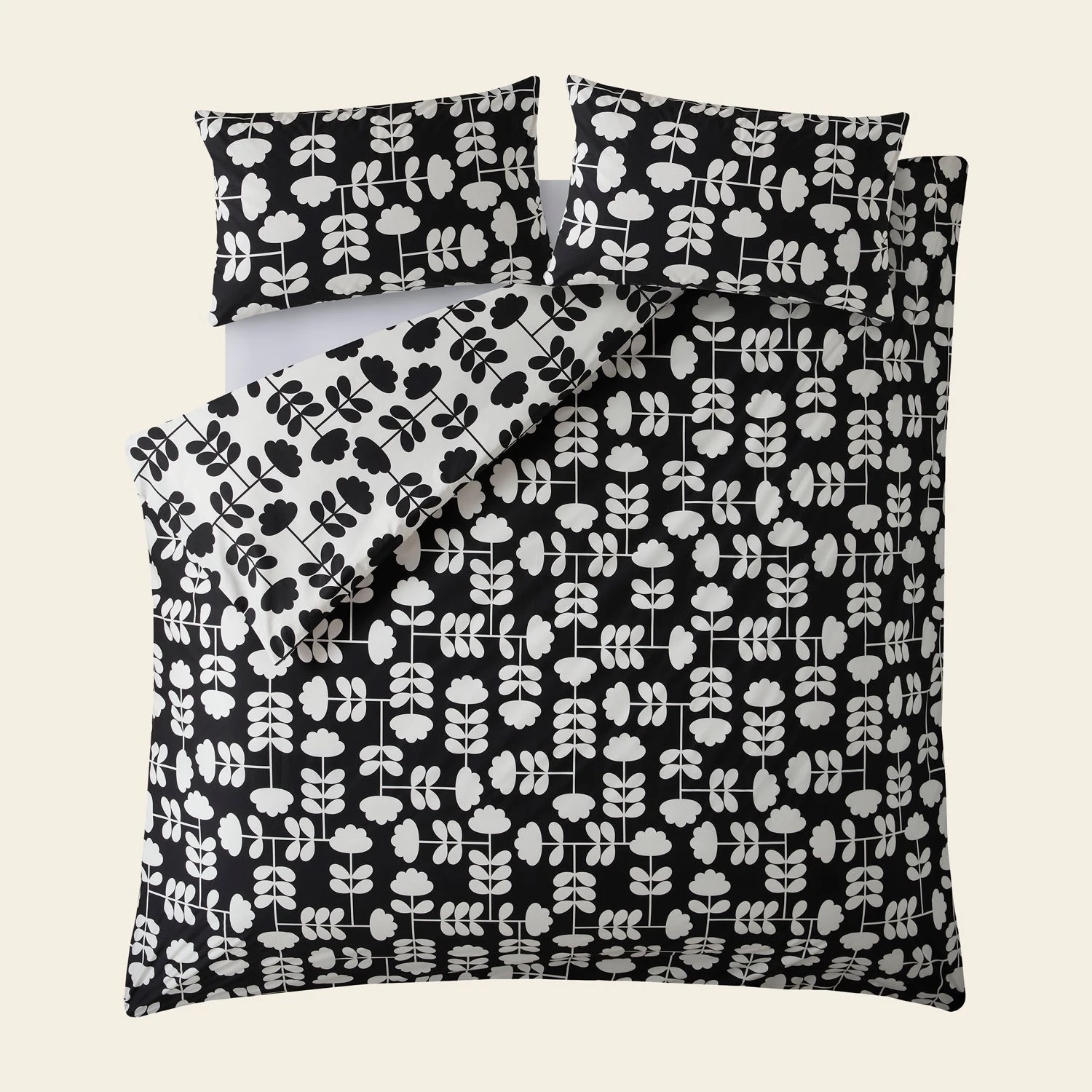 Cut Stem Bed Linen - Monochrome - Image 2