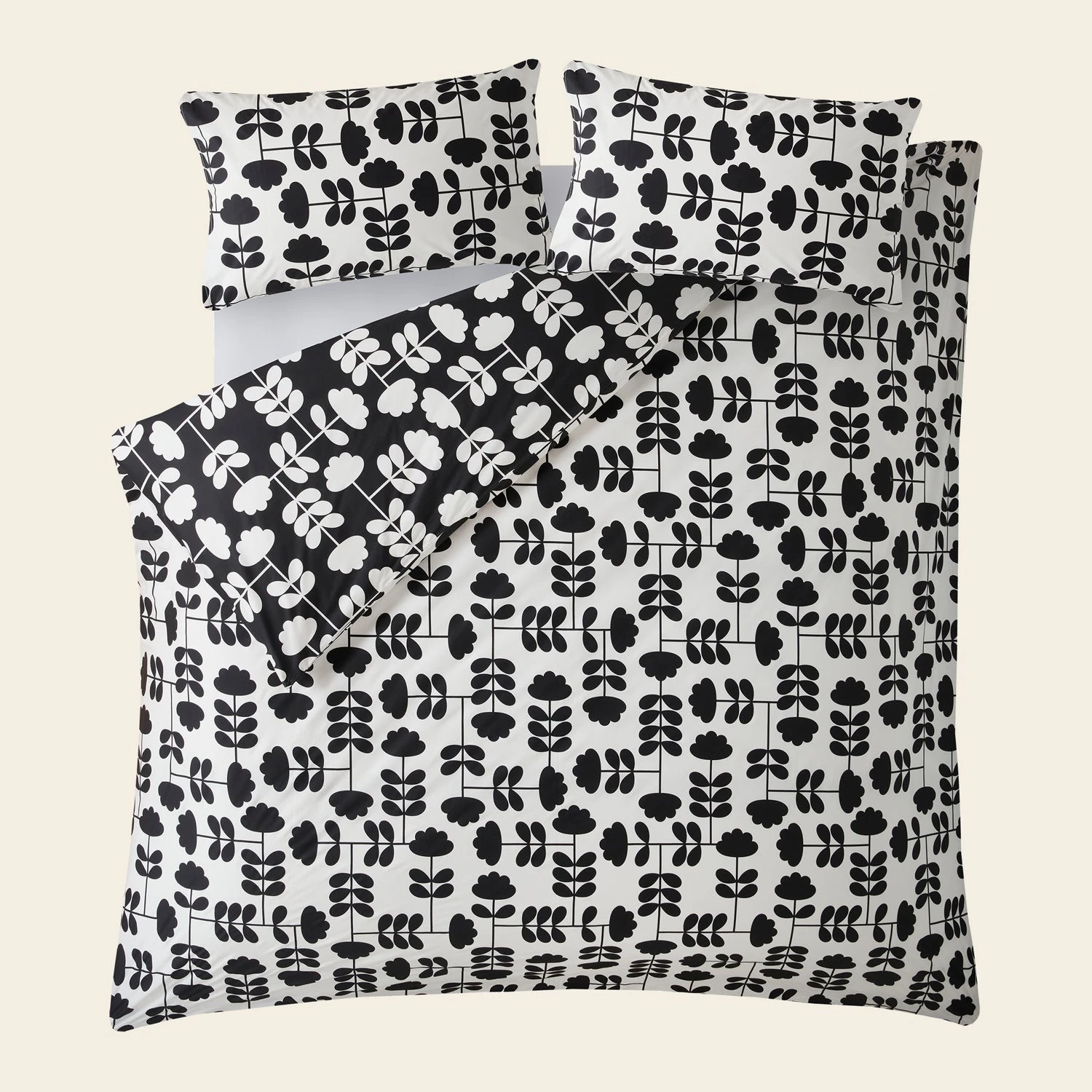 Cut Stem Bed Linen - Monochrome - Image 7
