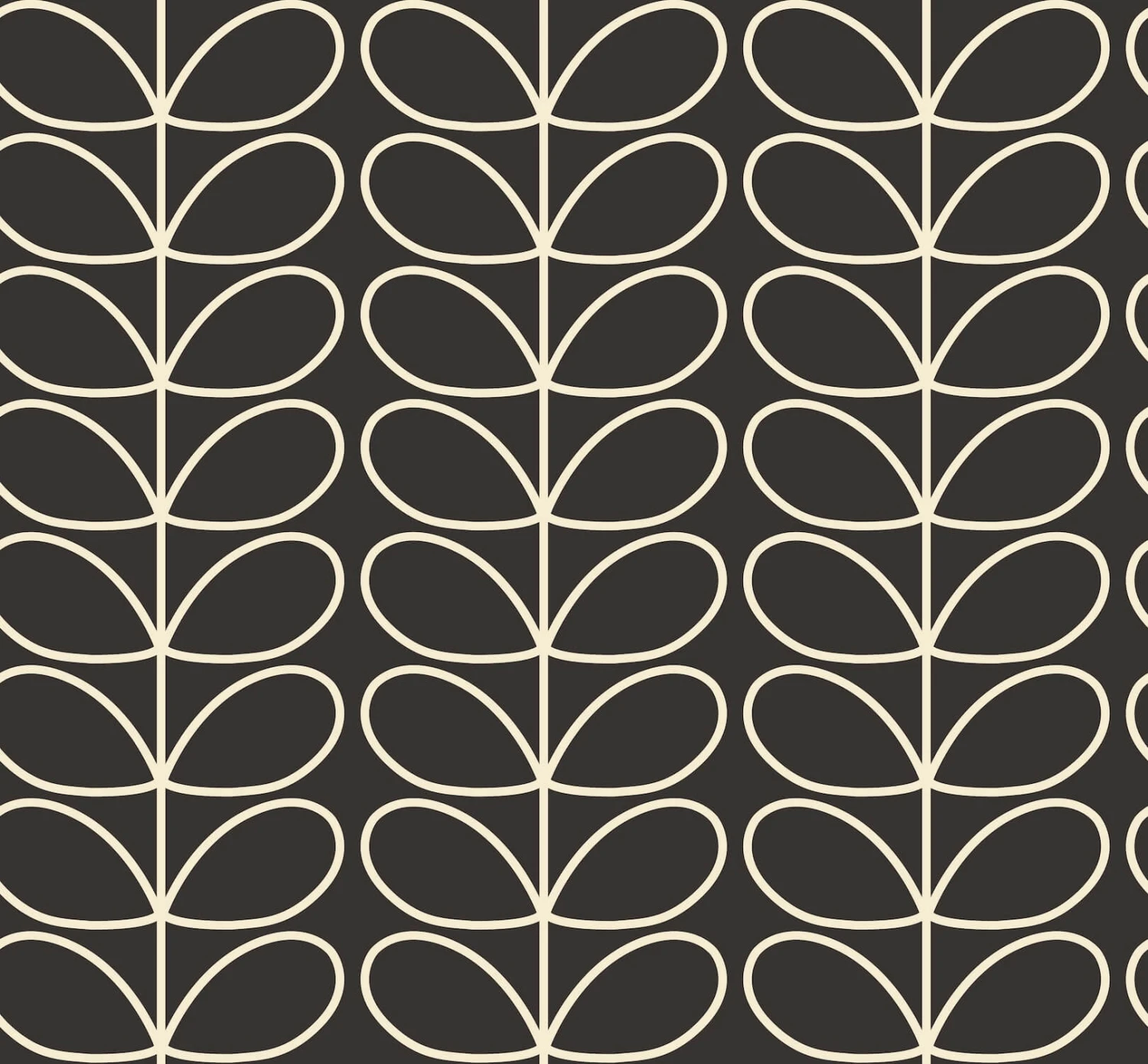 Linear Stem Charcoal Wallpaper - 52cm X 10m - Image 2
