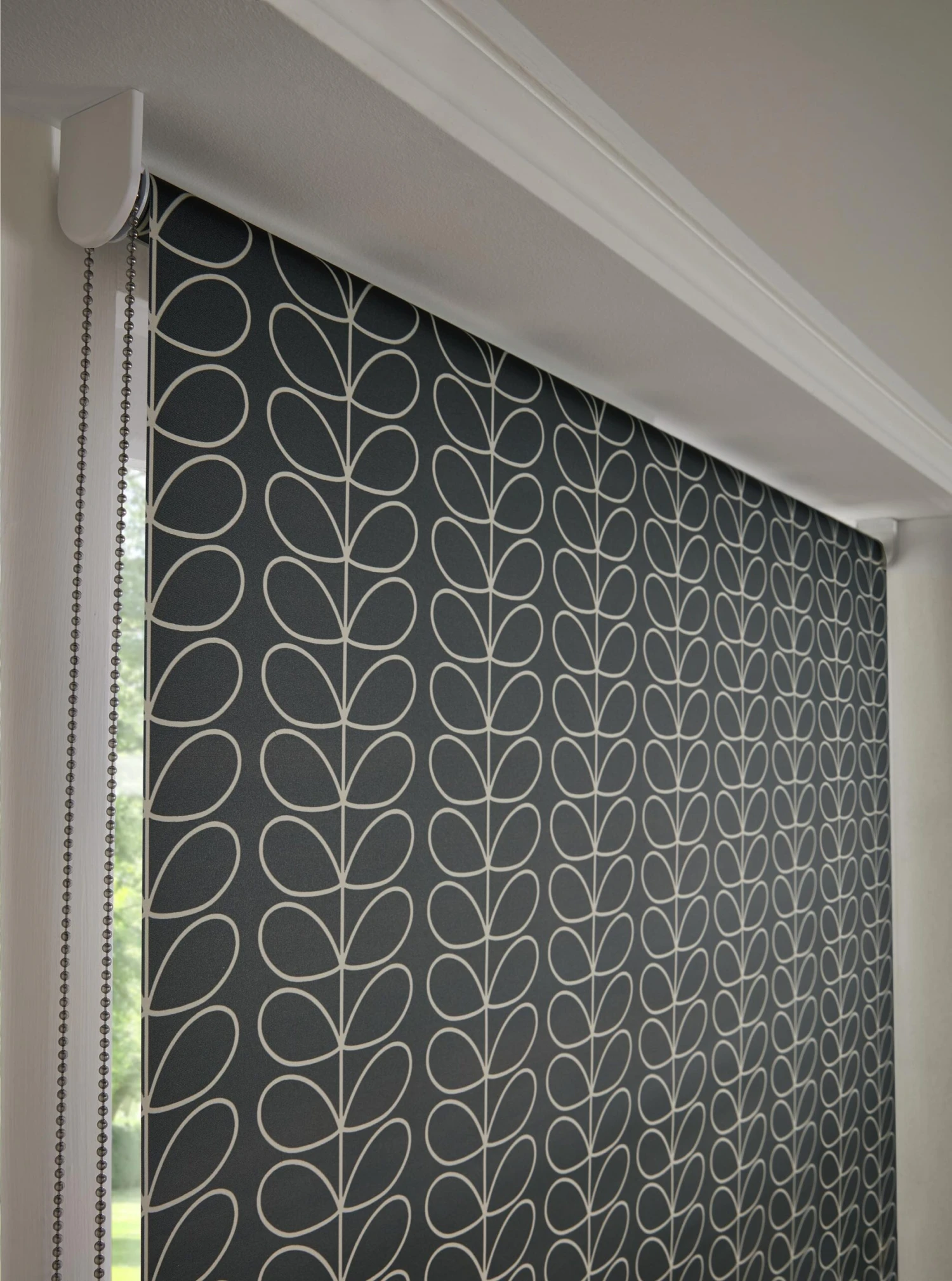 Ready Made Roller Blinds Linear Stem Cool Grey - Image 3